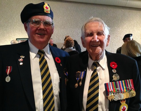 From left to right: Peter Martin with father Paul Martin. 